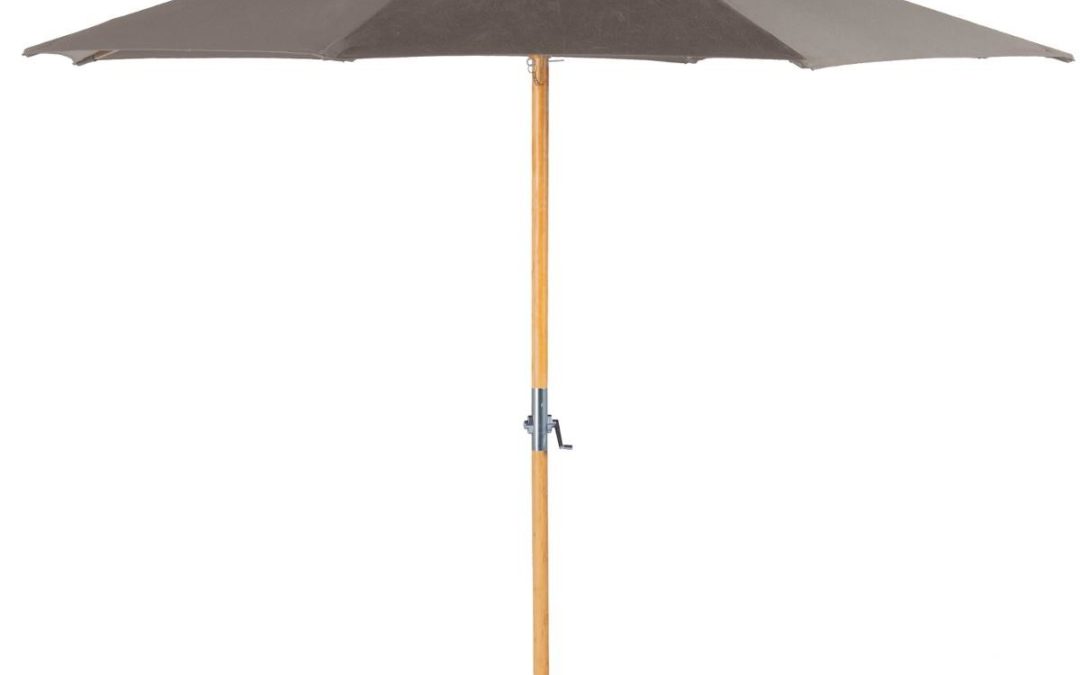 Parasol en bois : taupe