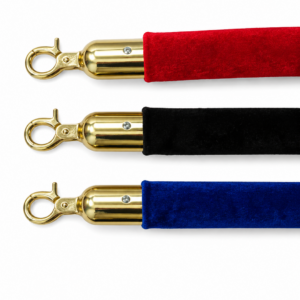 Cordon velours Mousqueton doré