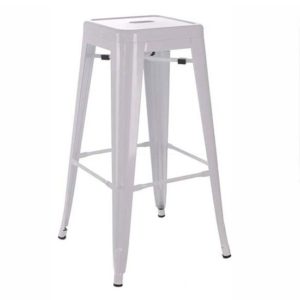 Tabouret de bar métal Blanc