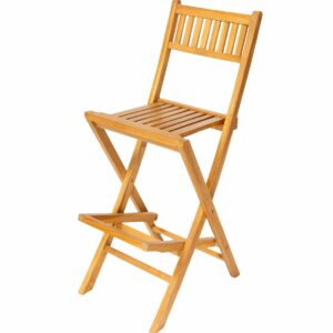 Chaise de bar bois exotique