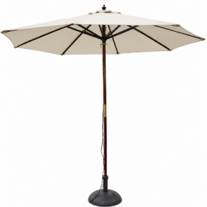 Parasol Bois Exotique crème