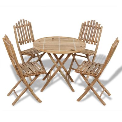 Ensemble Bambou : table et chaises