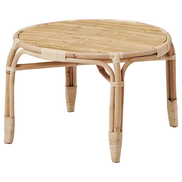 Table basse bambou ronde
