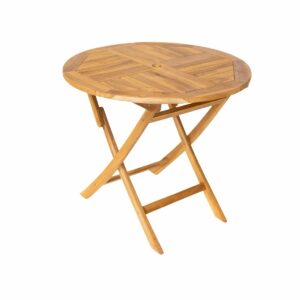 Guéridon en bois exotique – Usage extérieur