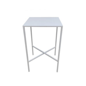 Mange debout industriel blanc avec plateau blanc