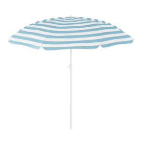 Parasol de plage bleu et blanc
