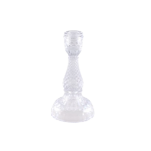 Bougeoir flambeau verre 27 cm