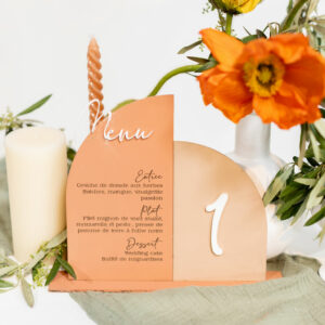 Menu et Numéro de table Sienna