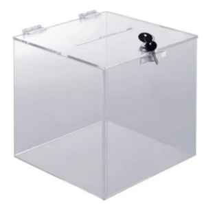 Urne plexi avec serrure