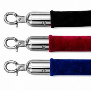 Cordon velours Mousqueton Argent