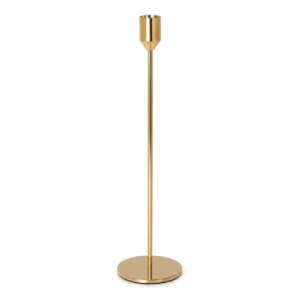 Bougeoir tige doré 31 cm
