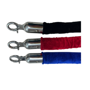 Cordon velours Mousqueton Argent